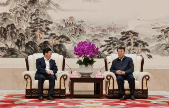 廖家生与合肥市长罗云峰举行工作会谈